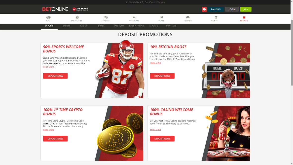 BetOnline Deposit Promo Code