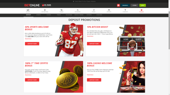 BetOnline Deposit Promo Code