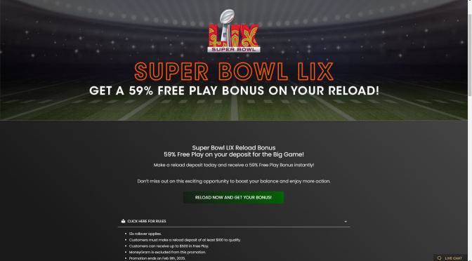 Boost Your Super Bowl Bets: HeritageSports’ 59% Reload Bonus!