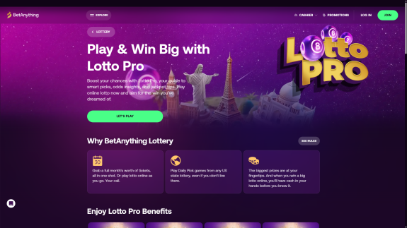 BetAnything Lottery pro