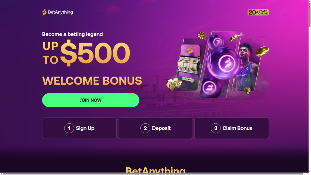 BetAnything Welcome Bonus screenshot