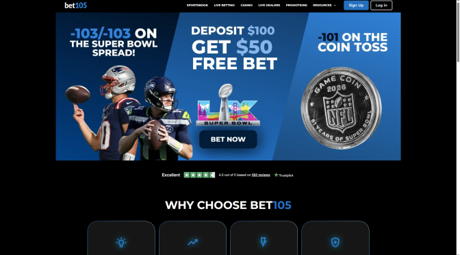 Get Better Super Bowl 60 Odds with Bet105