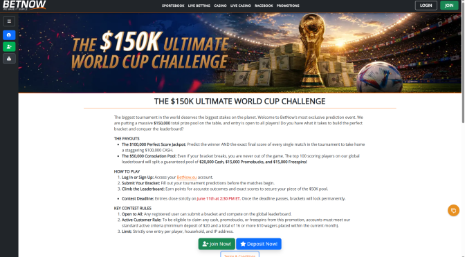 BetNow’s $150K World Cup Challenge Gives Sports Bettors a Rare Shot at a $100,000 Payday